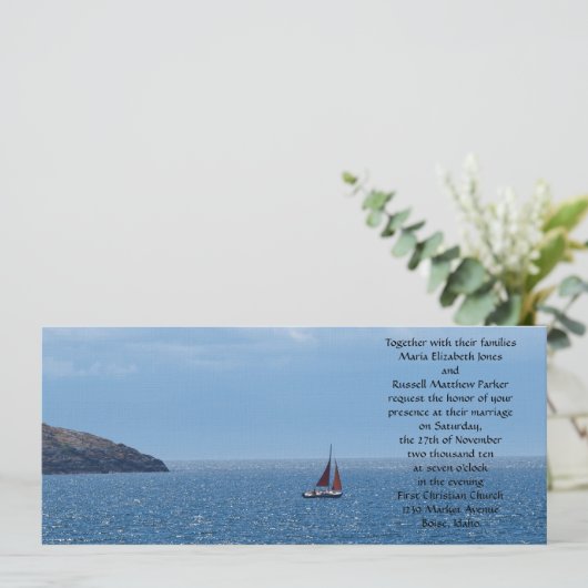 Invitation Mariage de navigation (Debout devant)