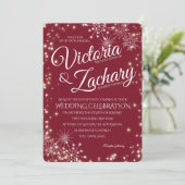 Invitation Mariage de neige de Bourgogne (Debout devant)