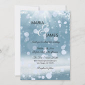 Invitation Mariage de neige d'hiver (Devant)