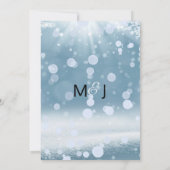 Invitation Mariage de neige d'hiver (Dos)