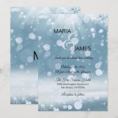 Invitation Mariage de neige d'hiver (Devant / Derrière)