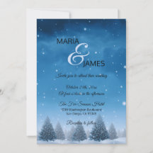 Mariage de neige d'hiver