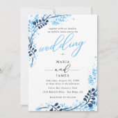 Invitation Mariage de neige d'hiver (Devant)