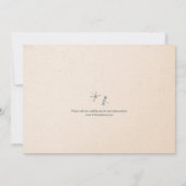 Invitation mariage de nénuphars et de libellules (Dos)