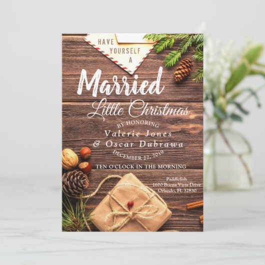 Invitation Mariage de Noël (Debout devant)