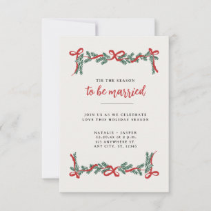 Invitation Mariage de Noël