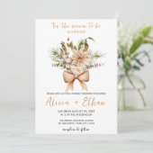 Invitation Mariage de noël arc floral (Debout devant)