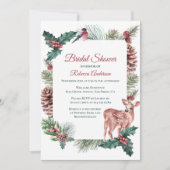 Invitation Mariage de Noël de Fête de douche de mariée hivern (Devant)