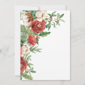 Invitation Mariage de Noël des Vacances (Dos)