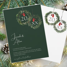 Mariage de Noël du Festival Vert Émeraude d'hiver
