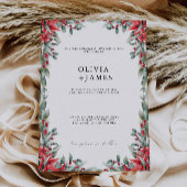 Invitation Mariage de Noël invite Modèle