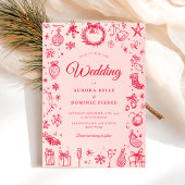 Invitation Mariage de Noël moderne