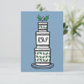 Invitation Mariage de Noël personnalisé RSVP (Debout devant)