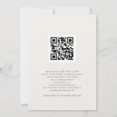 Invitation Mariage de Noël QR avec superposition de photo mod (Dos)