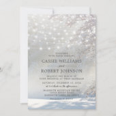 Invitation Mariage de Noël rustique (Devant)