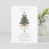 Invitation Mariage de Noël Western Cowboy (Debout devant)