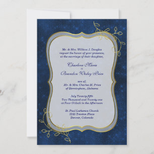 Invitation Mariage de nuit du milieu de l'été