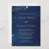 Invitation Mariage de nuit étoilé céleste (Devant)