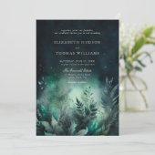 Invitation Mariage de nuit Fairy Fairy Fairy Enchanted Forest (Debout devant)