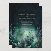 Invitation Mariage de nuit Fairy Fairy Fairy Enchanted Forest (Devant / Derrière)