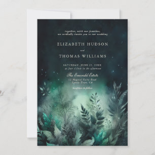 Invitation Mariage de nuit Fairy Fairy Fairy Enchanted Forest