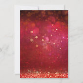 Invitation Mariage de Nuit Marocaine Rouge et Or (Dos)