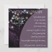 Invitation mariage de nuit Oak Tree (Devant)