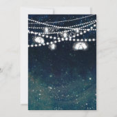 Invitation Mariage de nuit Rustique Sky Mason Jar Lumières (Dos)