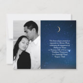 Invitation Mariage de nuit Starry (Devant)