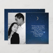 Invitation Mariage de nuit Starry (Devant / Derrière)