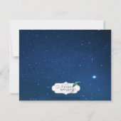 Invitation Mariage de nuit Starry (Dos)