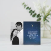 Invitation Mariage de nuit Starry (Debout devant)