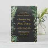 Invitation Mariage de palme tropical (Debout devant)