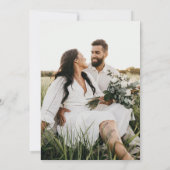 Invitation Mariage de palmiers tropicaux moderne et élégant (Dos)