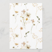 Invitation Mariage de Pampas Fleur sauvage séché par Abondanc (Dos)