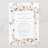 Invitation Mariage de Pampas Fleur sauvage séché par Abondanc (Devant)