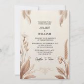 Invitation Mariage de papier laqué en tissu satiné deux fois (Devant)