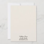 Invitation Mariage de papier laqué en tissu satiné deux fois (Dos)