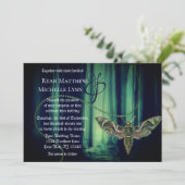 Invitation Mariage de papillon gothique enchanté (Debout devant)