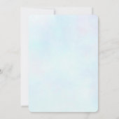 Invitation Mariage de papillons couleur Aquarelle mignon (Dos)