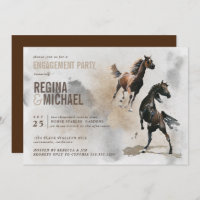 Mariage DE PARTICIPATION À L'Aquarelle Wild Horse