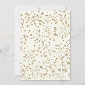 Invitation Mariage de Parties scintillant à arche florale en (Dos)