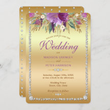 Mariage de Parties scintillant d'aquarelle diamant