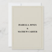 Invitation Mariage de parties scintillant d'arc en or neutre  (Dos)