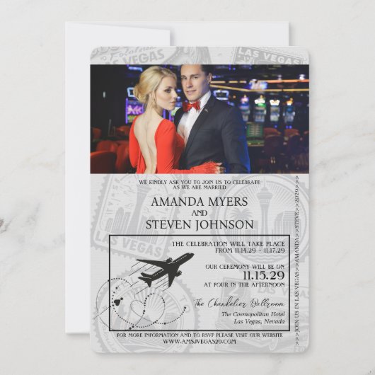 Invitation Mariage de passeport de Green Las Vegas (Devant)