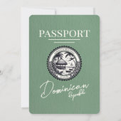 Invitation Mariage de passeport de la République Dominicaine  (Dos)