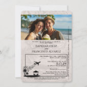 Invitation Mariage de passeport de la République Dominicaine  (Devant)