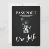 Invitation Mariage de passeport de New York (Dos)
