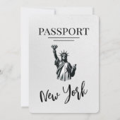 Invitation Mariage de passeport de New York (Dos)