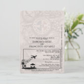 Invitation Mariage de passeport de République Dominicaine (Debout devant)